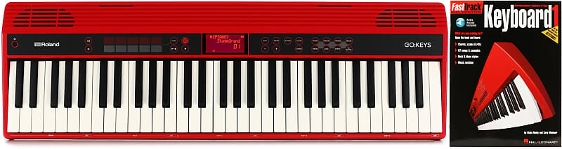 

Комплект 61-клавишной клавиатуры Roland GO:KEYS для создания музыки с методом Hal Leonard FastTrack Keyboard — Книга 1 Hal Leonard + Roland HL 00697283=1 GO-61K=1