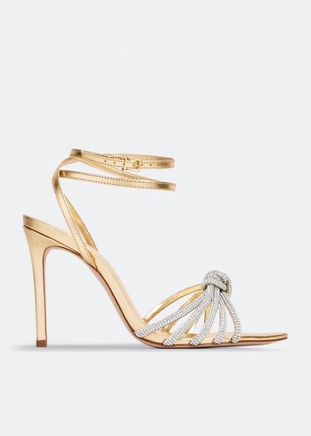 

Сандалии SCHUTZ Crystal knot sandals, золотой