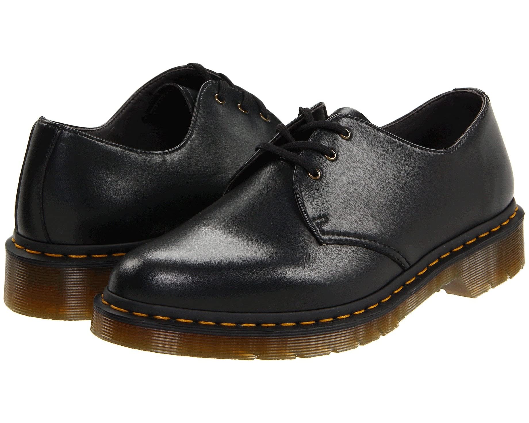 ботинки dr martens 1461 smooth 3 eye бордовый размер 37 eu Оксфорды 1461 Vegan 3-Eye Gibson Dr. Martens, черный