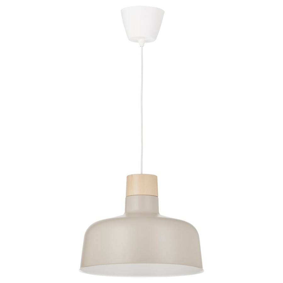 

Подвесной светильник Ikea Bunkeflo, 36 см, бежевый/береза