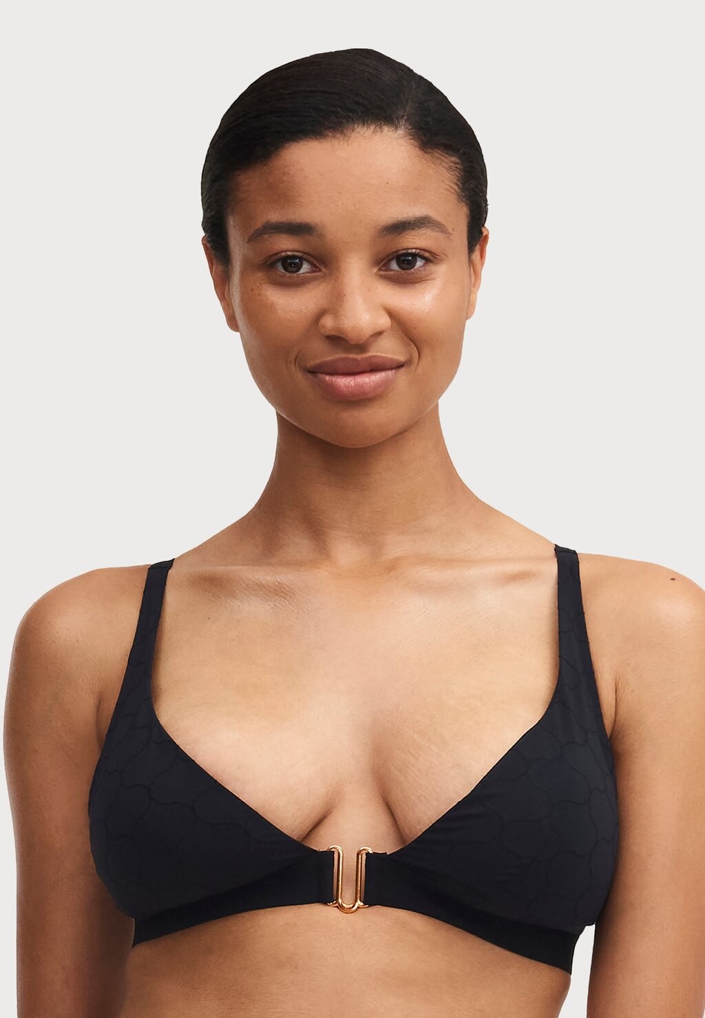 Верх бикини GLOW WIREFREE PLUNGE BRA Chantelle, черный