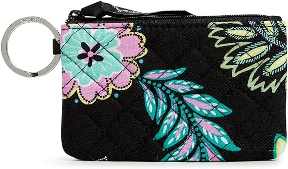 

Женский хлопковый кошелек Vera Bradley на молнии с чехлом для документов, принт островной сад