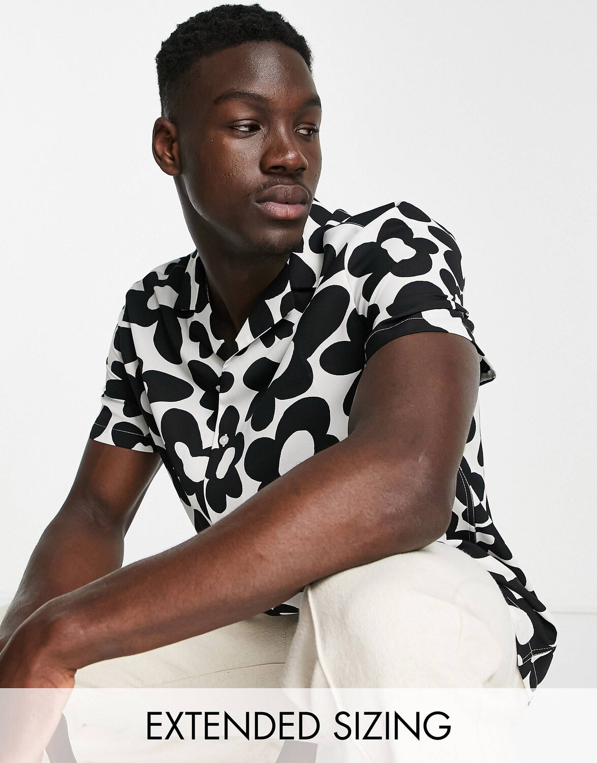 

Свободная рубашка с наивным цветочным принтом ASOS DESIGN