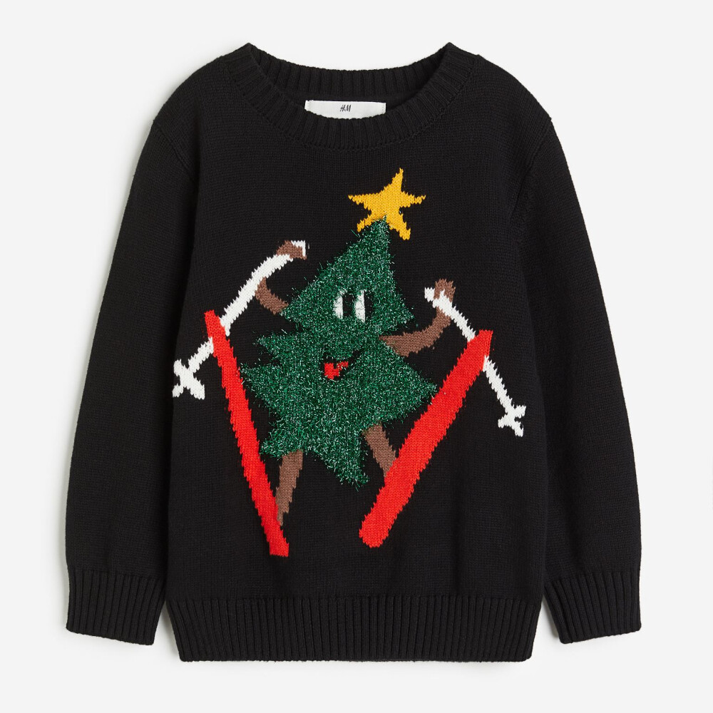 

Свитер H&M Motif-detail, черный