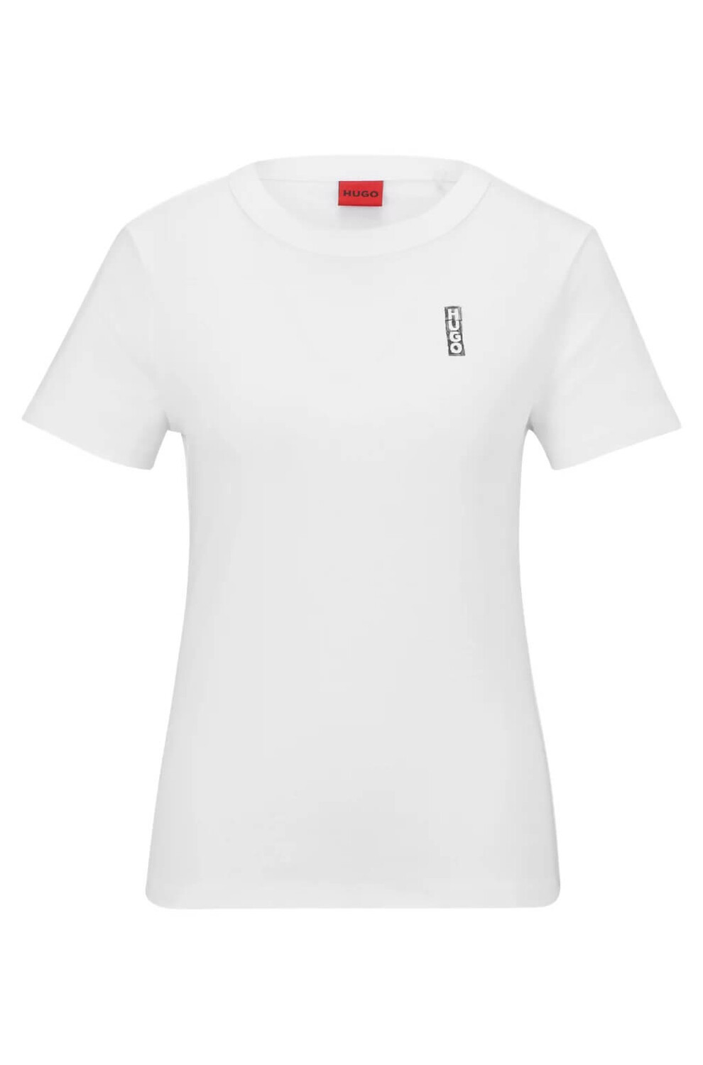 

Футболка Boss Pure Cotton With Marker Inspired Logo, белый