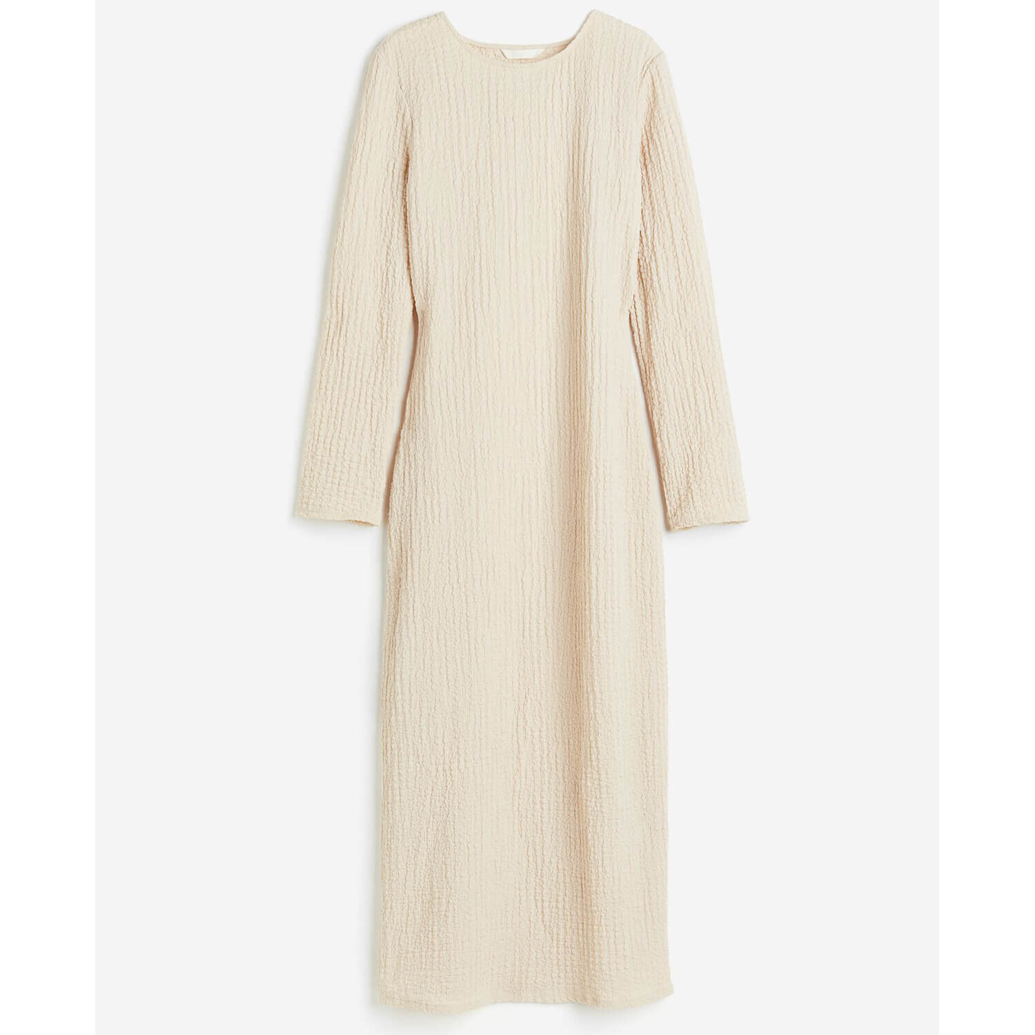 

Платье H&M Textured Jersey, светло-бежевый