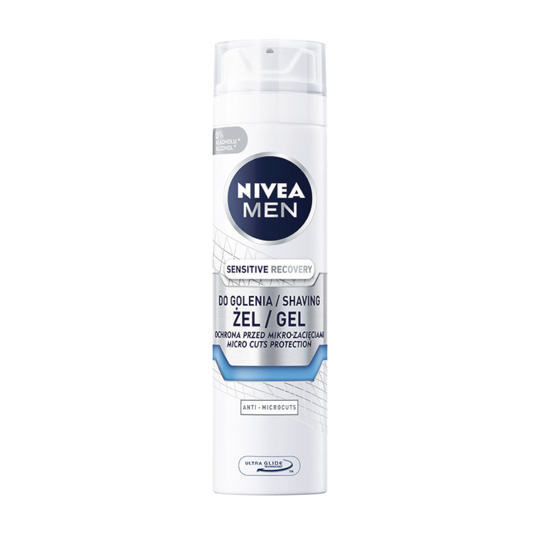 Nivea Гель для бритья Men Sensitive Recovery регенерирующий 200мл nivea гель для бритья men sensitive успокаивающий 200мл