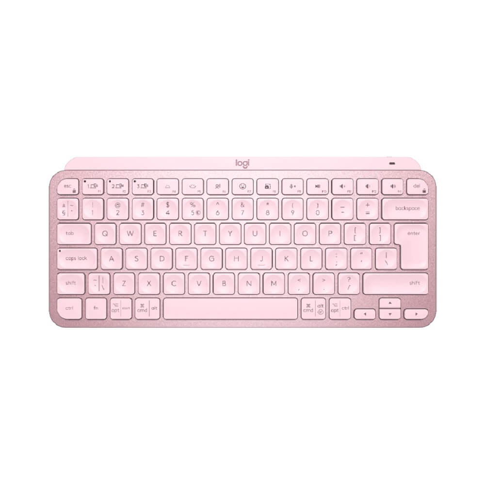 Клавиатура Logitech MX Keys Mini, беспроводная, International English раскладка, розовый клавиатура logitech keys to go