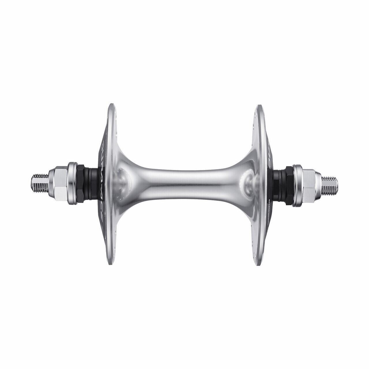 

Ободной тормоз передней втулки 32h Shimano Dura-Ace HB-7600 142 мм, серебро / серебро / серебро