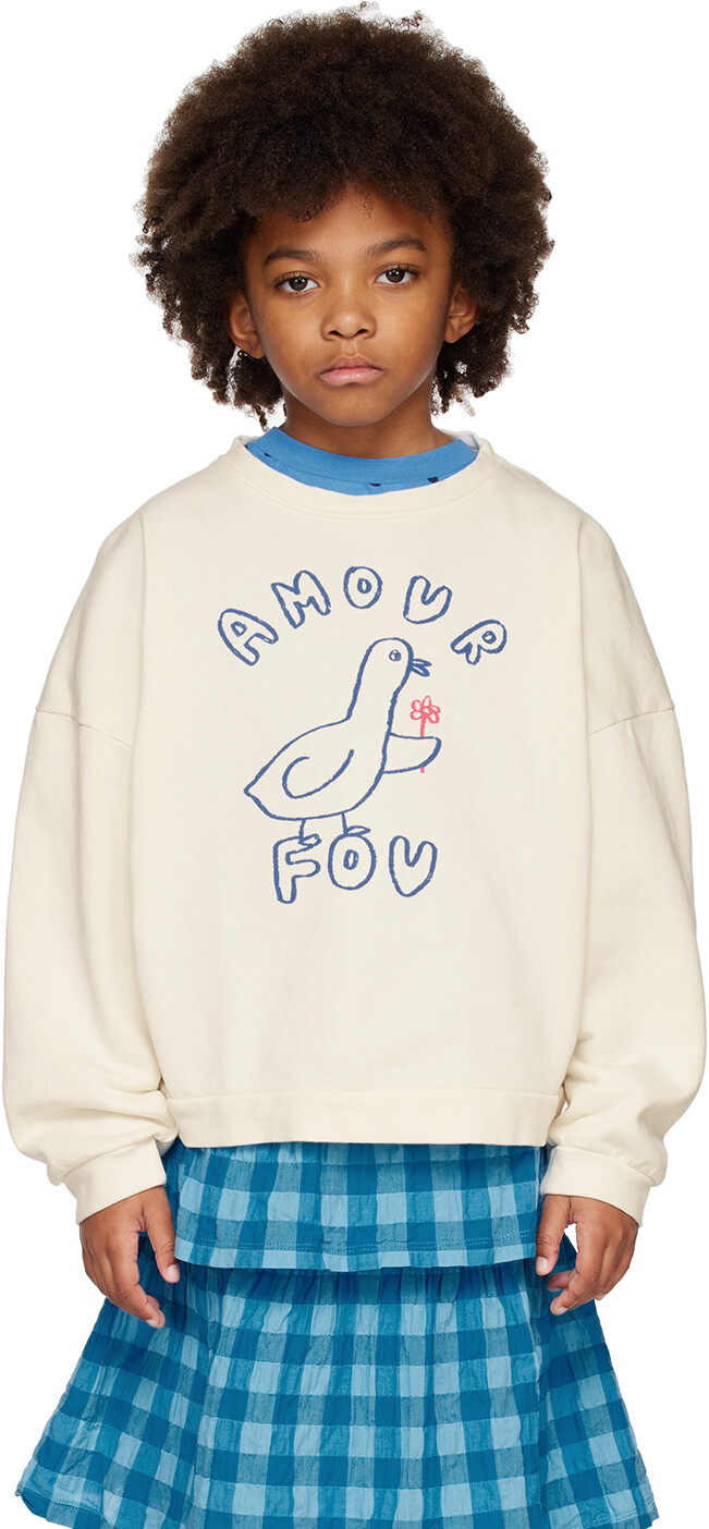 

Детская белая толстовка 'Amour Fou' The Campamento