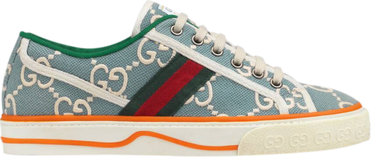 Кроссовки Gucci Wmns Tennis 1977 Light Blue, синий - фото