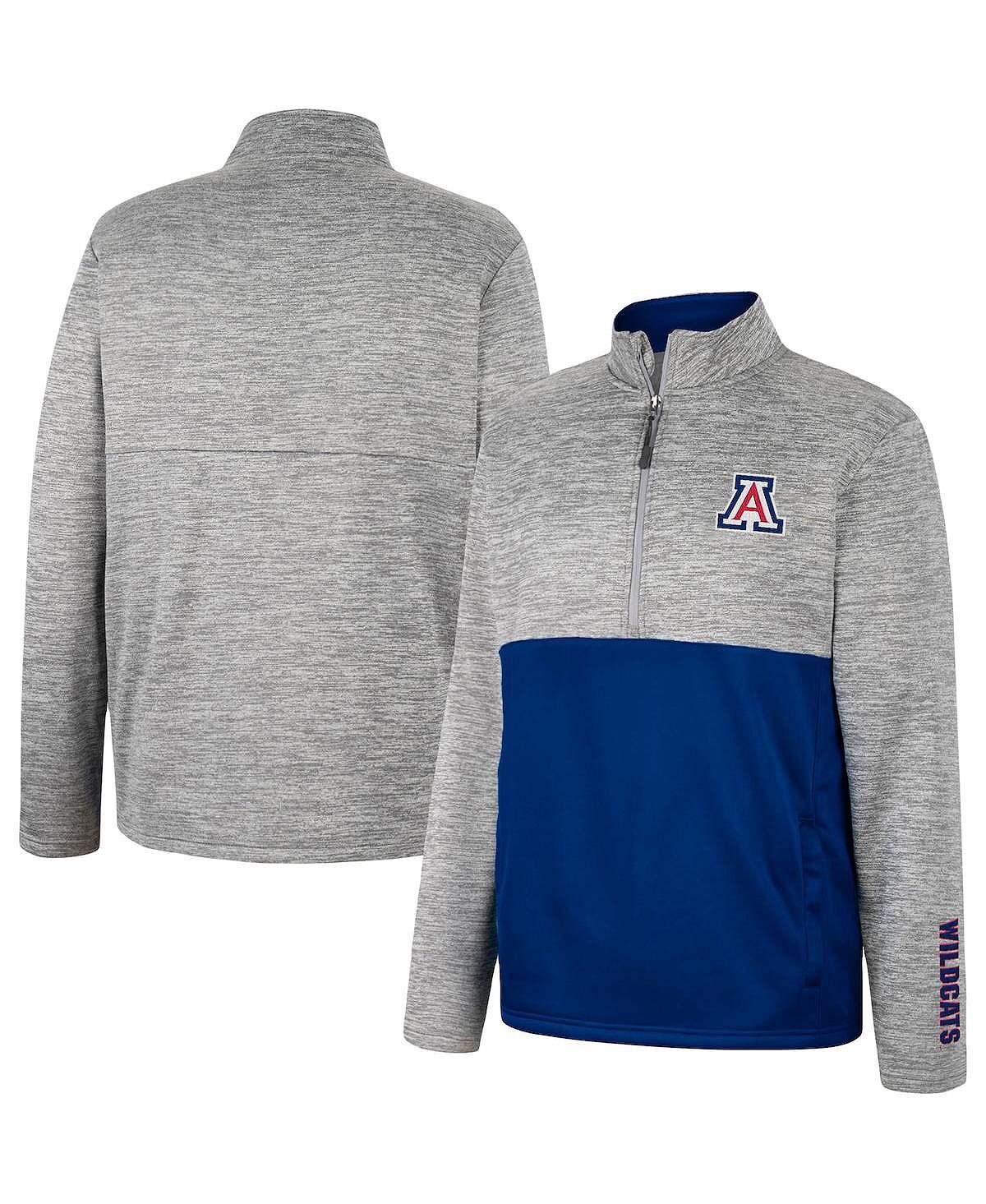 

Мужская серая куртка arizona wildcats john half-zip Colosseum, серый