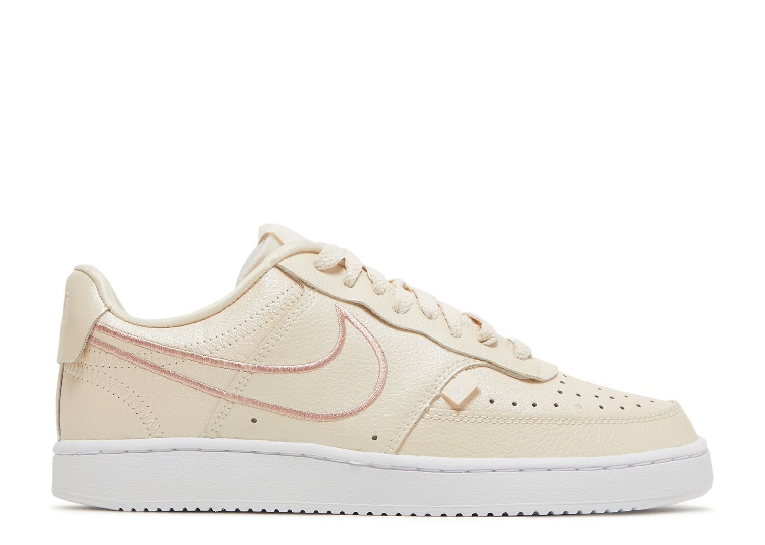 Кроссовки Nike Wmns Court Vision Low Premium 'Pearl White', коричневый кроссовки nike wmns court vision low white university red белый