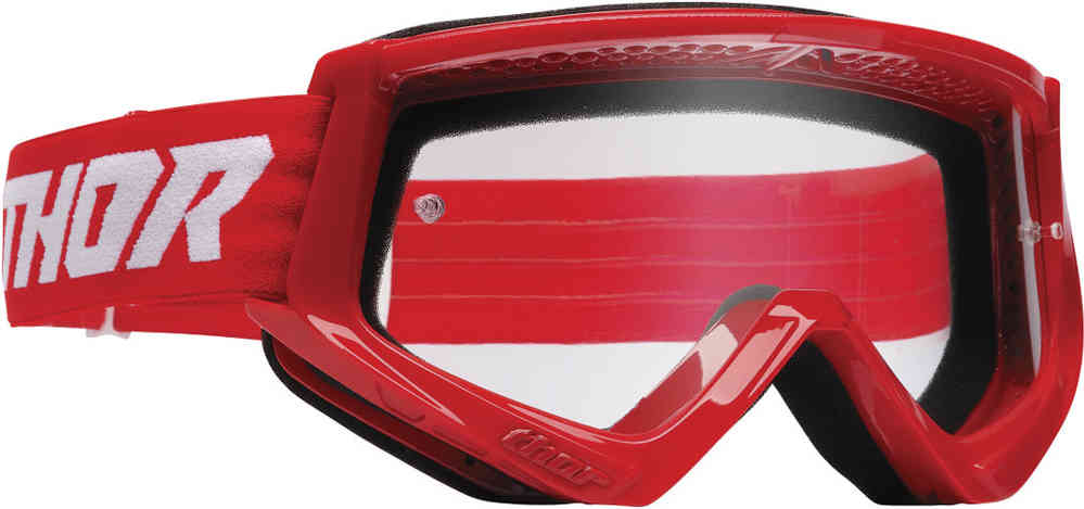 Молодежные очки для мотокросса Combat Racer Thor, красный белый