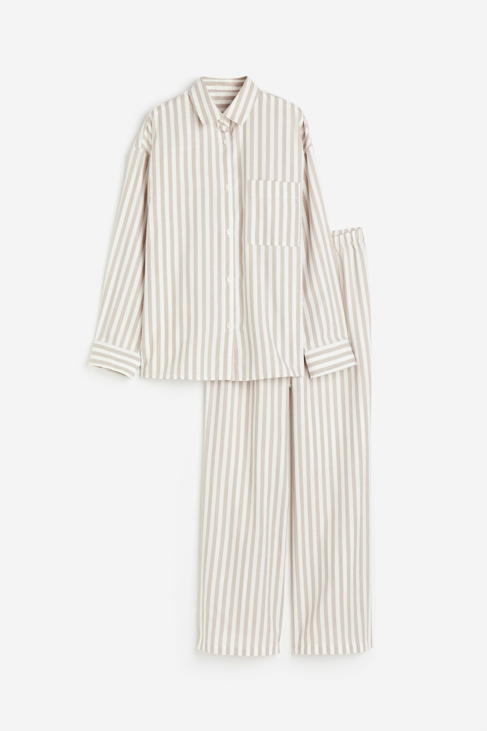 

Пижама H&M Shirt and Pants, бежевый