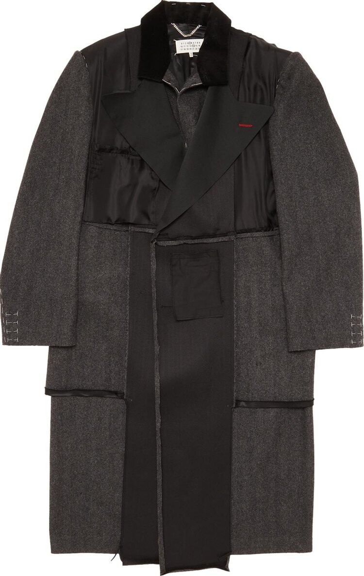 

Пальто Maison Margiela Plain Long Coat Black, черный