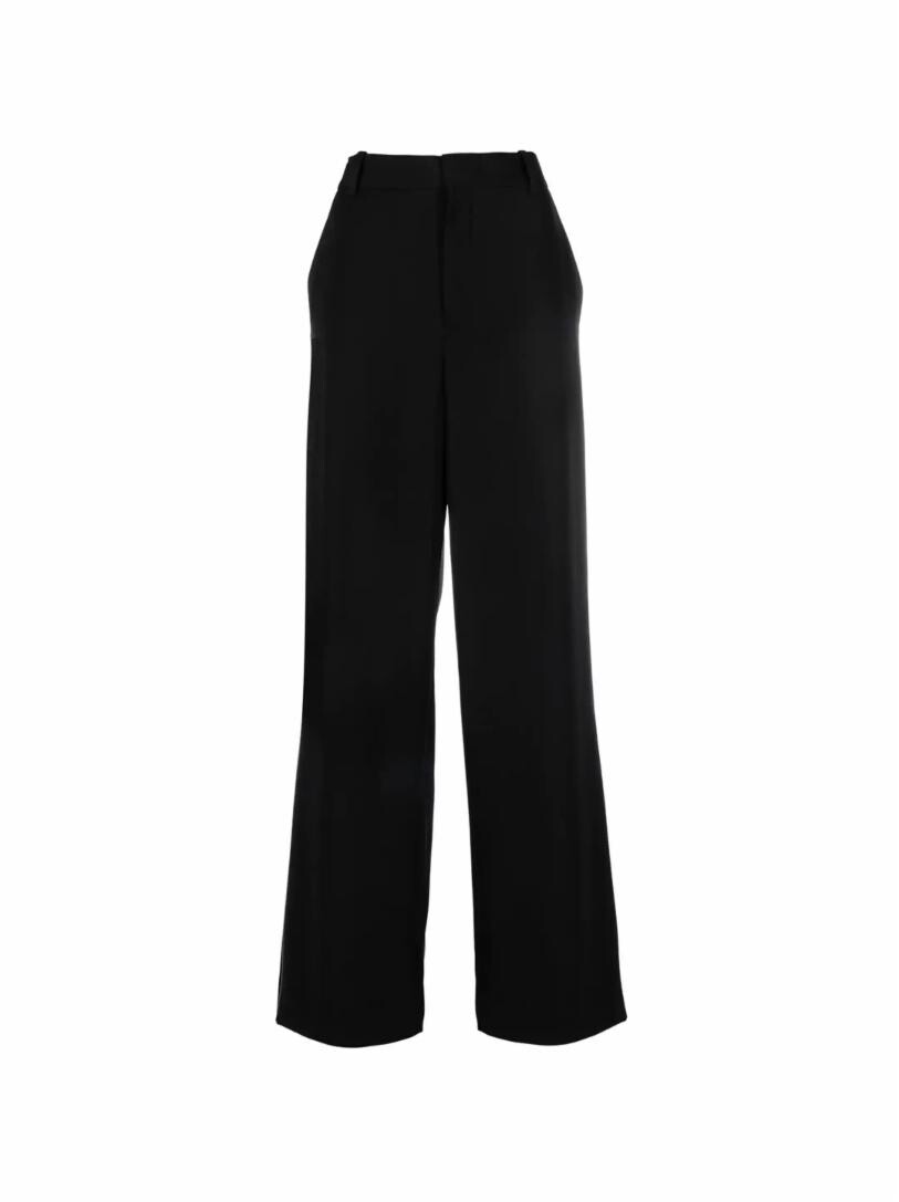 

Шерстяные широкие брюки Balmain
