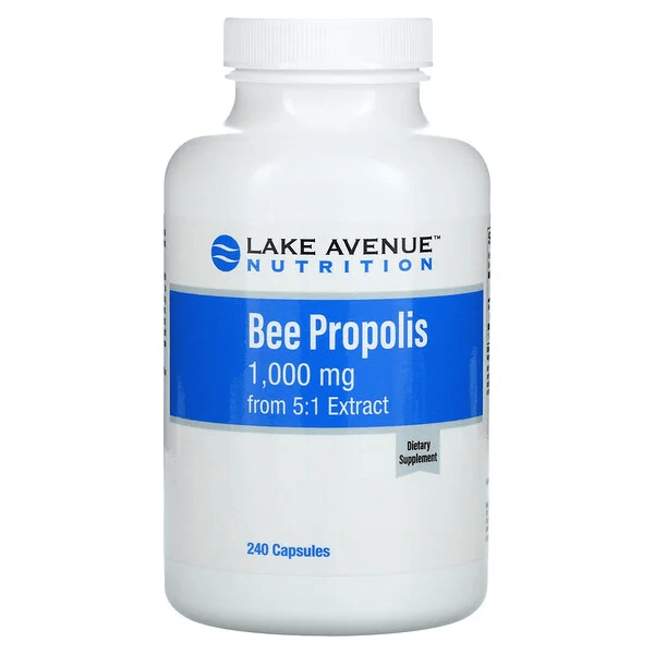 Пчелиный прополис, экстракт 5:1, эквивалент 1000 мг, 240 капсул, Lake Avenue Nutrition