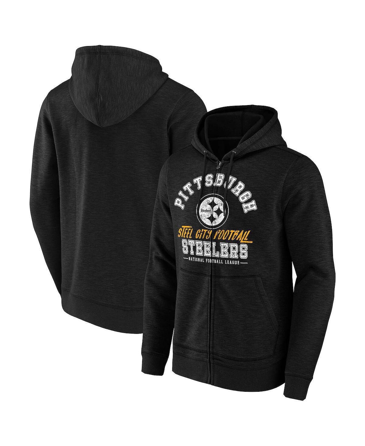 

Мужская коллекция nfl x darius rucker от black pittsburgh steelers slub с капюшоном на молнии во всю длину Fanatics, черный
