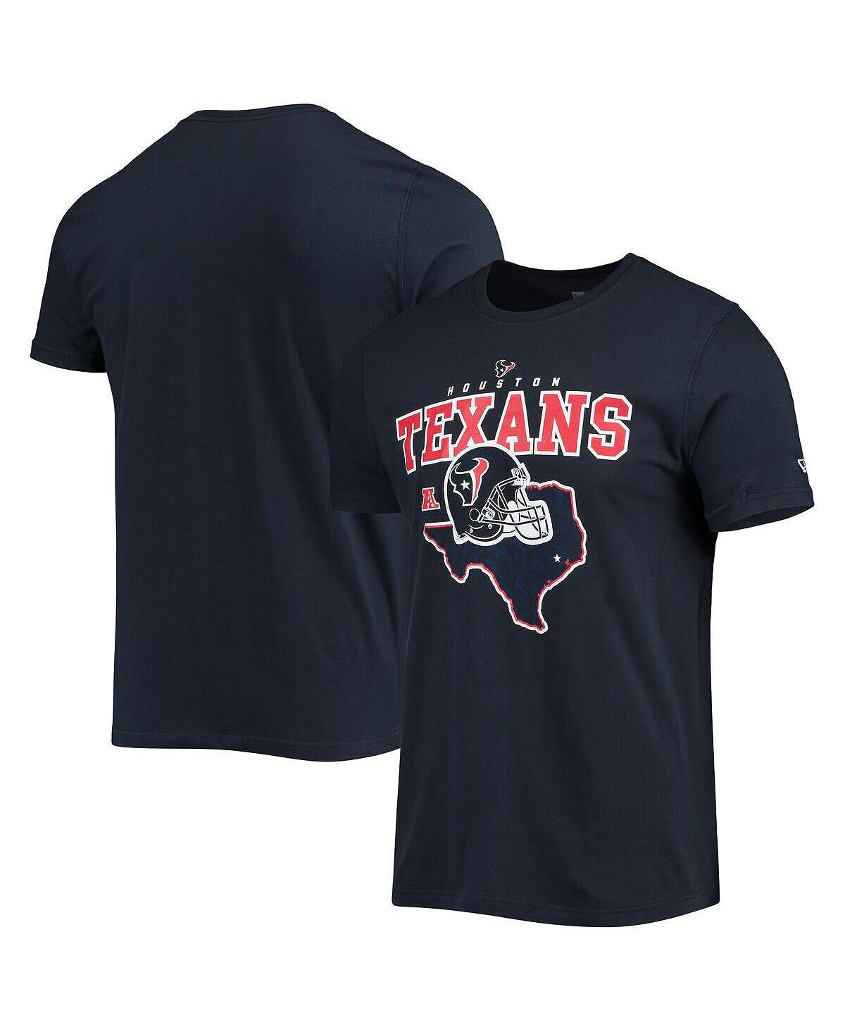

Мужская темно-синяя футболка houston texans local pack New Era, синий