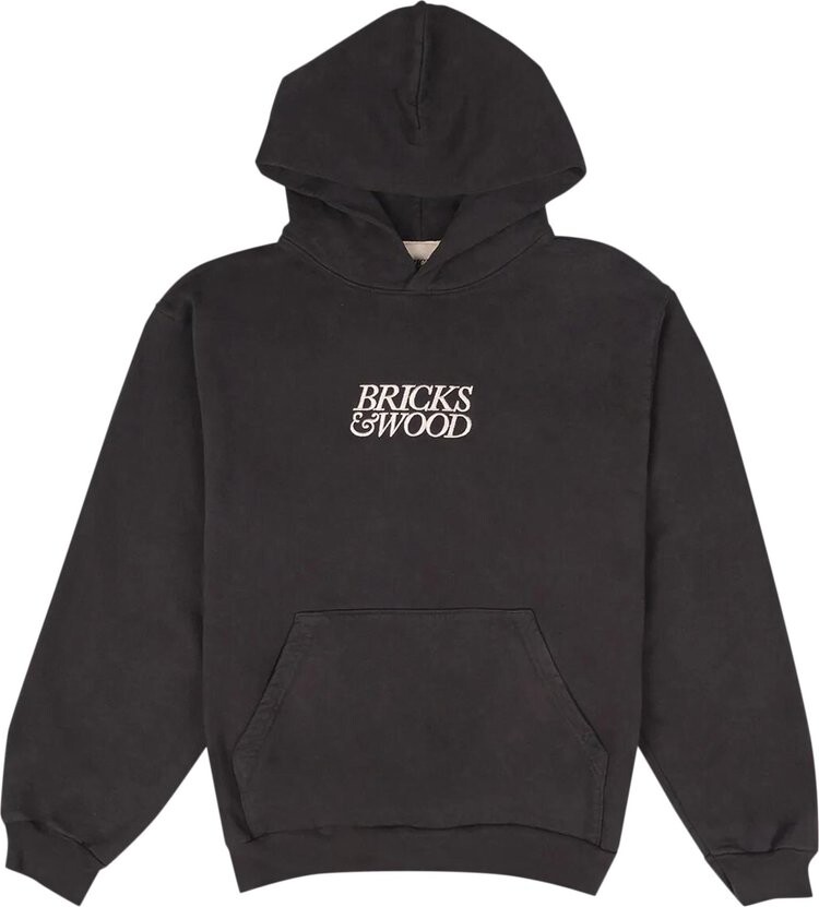 

Худи Bricks & Wood Logo Hoodie 'Midnight', черный
