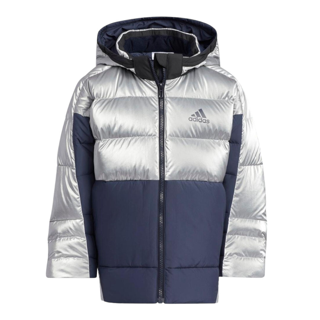 

Куртка Adidas Kids Shiny, серебряный/синий