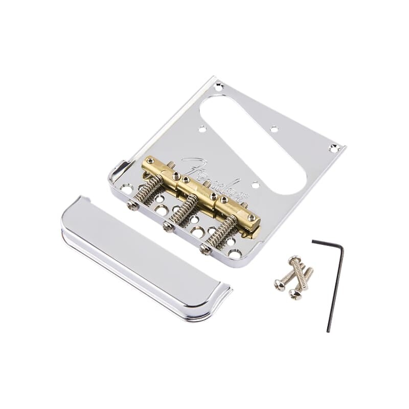 

НОВЫЙ бридж Fender American Professional Telecaster — хром NEW American Professional Telecaster Bridge - Chrome