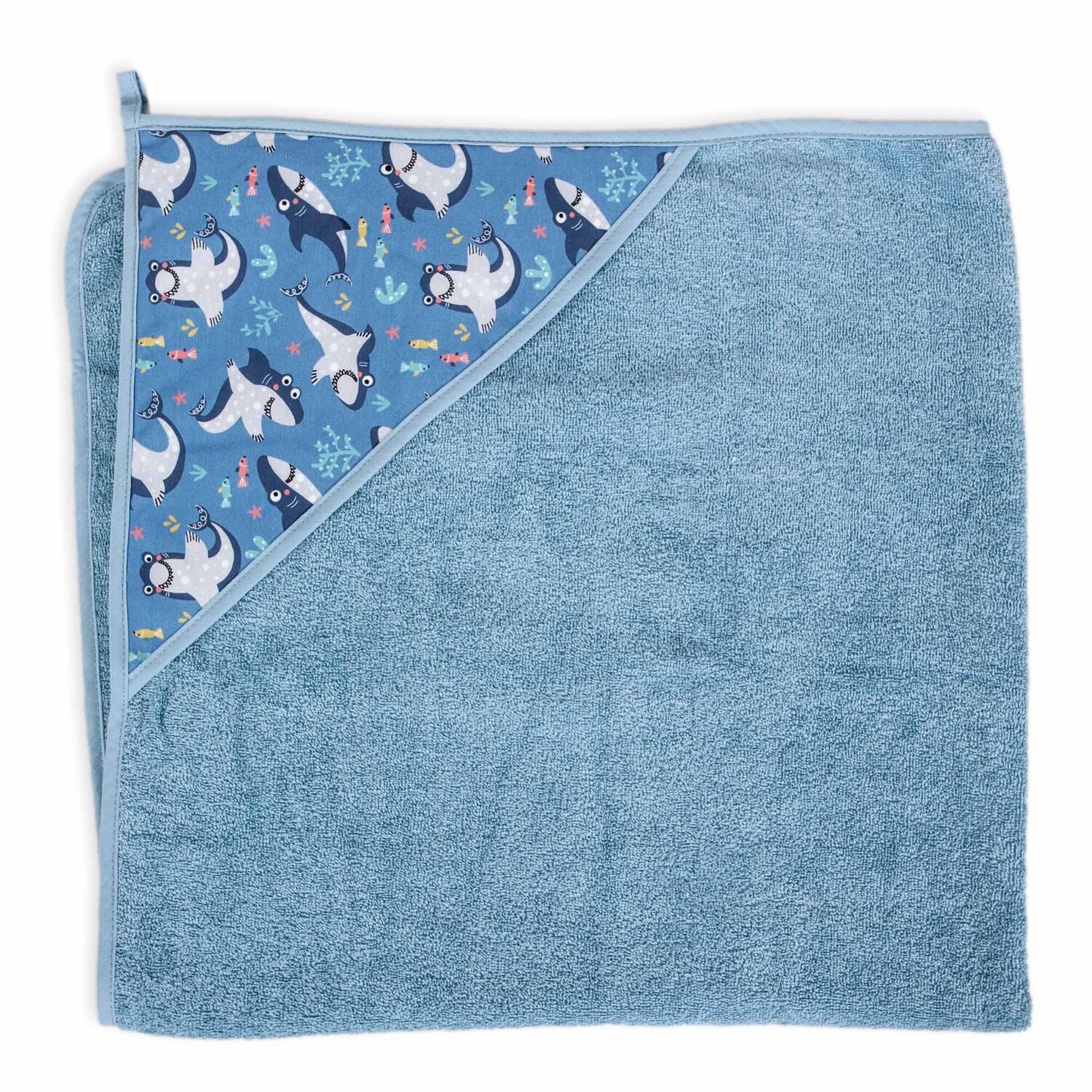 

Ceba Baby Basic полотенце детское 100x100 см Printed Line Shark, 1 шт.