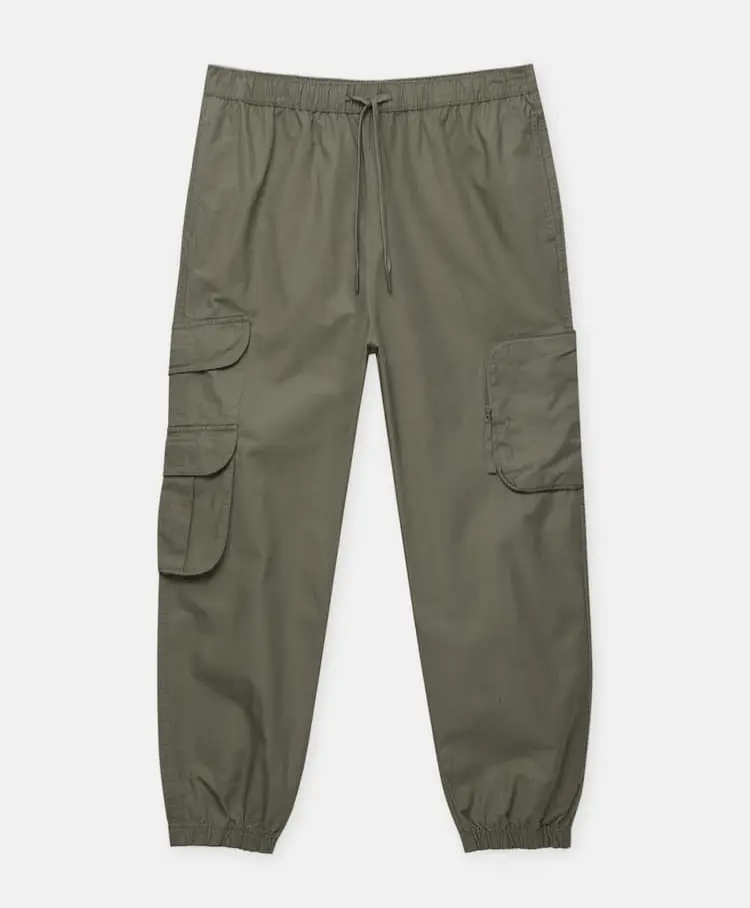 

Джоггеры Pull&Bear Cargo In Technical Fabric, хаки