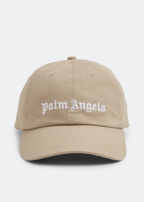 

Кепка PALM ANGELS Logo print cap, бежевый
