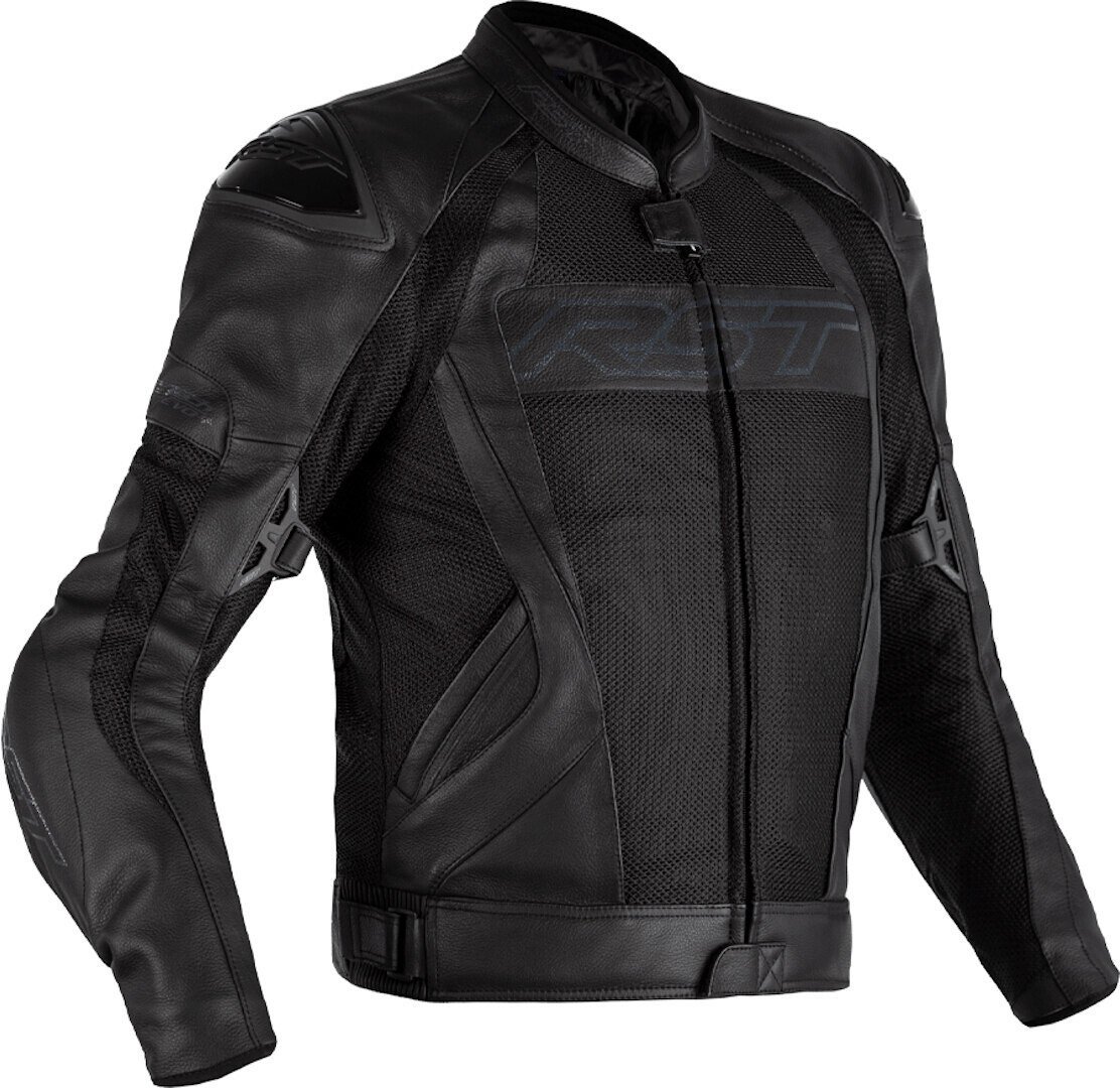 

Куртка кожаная мотоциклетная RST Tractech Evo 4 Mesh Motorcycle Leather Jacket, черный