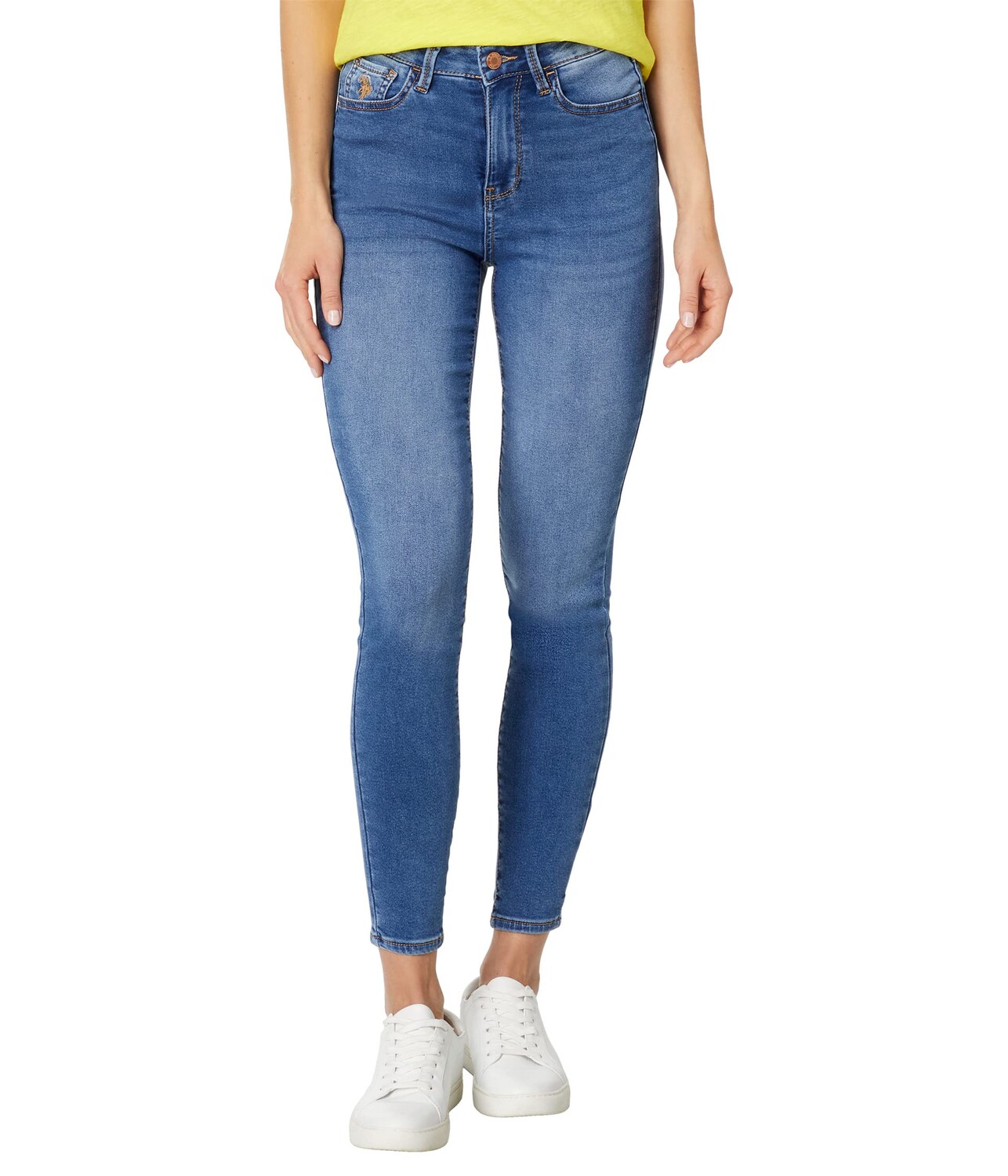 

Джинсы U.S. POLO ASSN., Uspa Ultra High-Rise Jeans in Medium Wash Denim