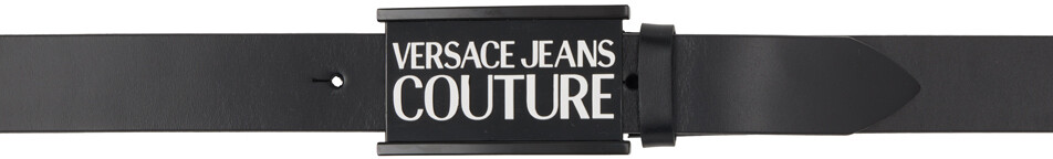 

Черный ремень с логотипом Versace Jeans Couture