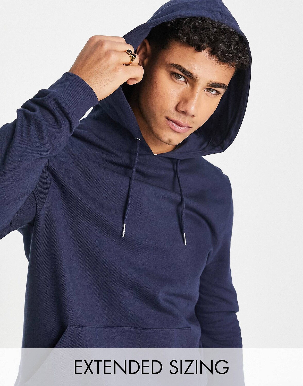 

Худи темно-синего цвета ASOS DESIGN, Синий