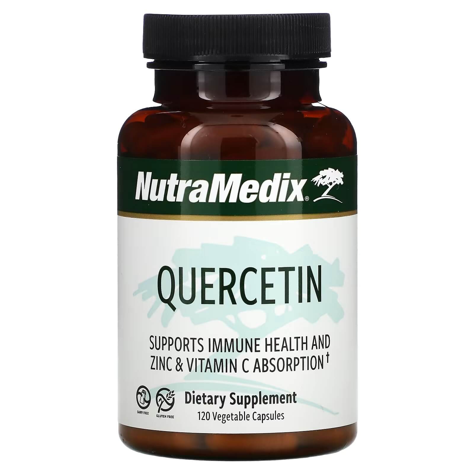 Кверцетин NutraMedix 250 мг, 120 растительных капсул nutramedix кверцетин 120 растительных капсул