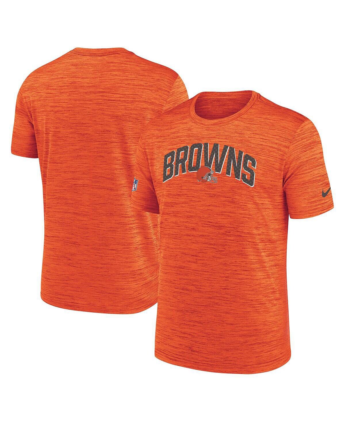 

Мужская оранжевая футболка cleveland browns velocity athletic stack performance Nike