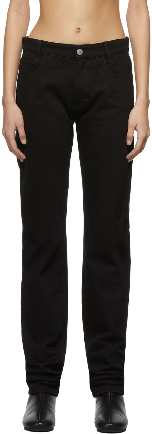 

Черные зауженные джинсы Smiley Edition Raf Simons