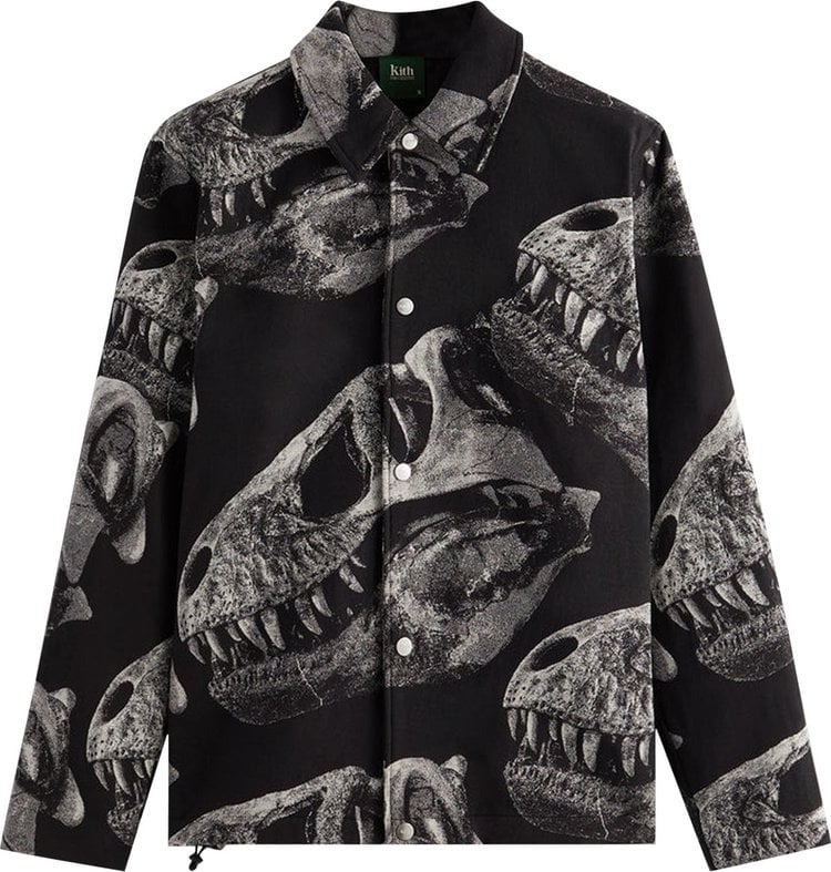 Куртка Kith For AMNH T-Rex Coaches Jacket 'Black', черный - фото