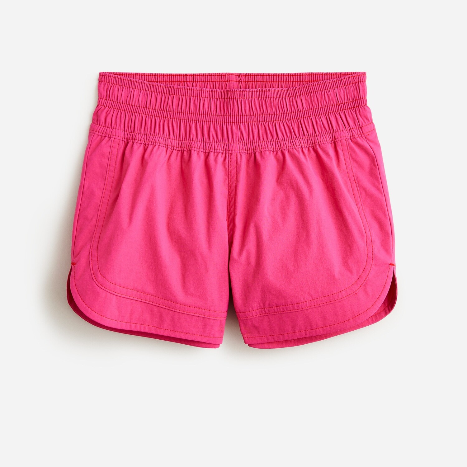 

Короткие шорты для девочек с дельфиновым подолом J.Crew, фуксия