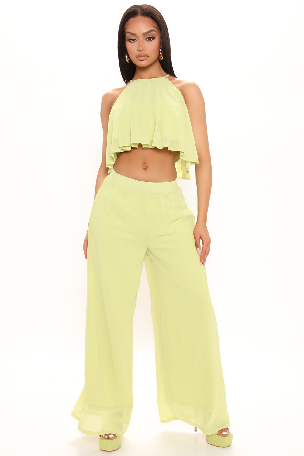 

Брюки Fashion Nova HF22F108, лаймовый