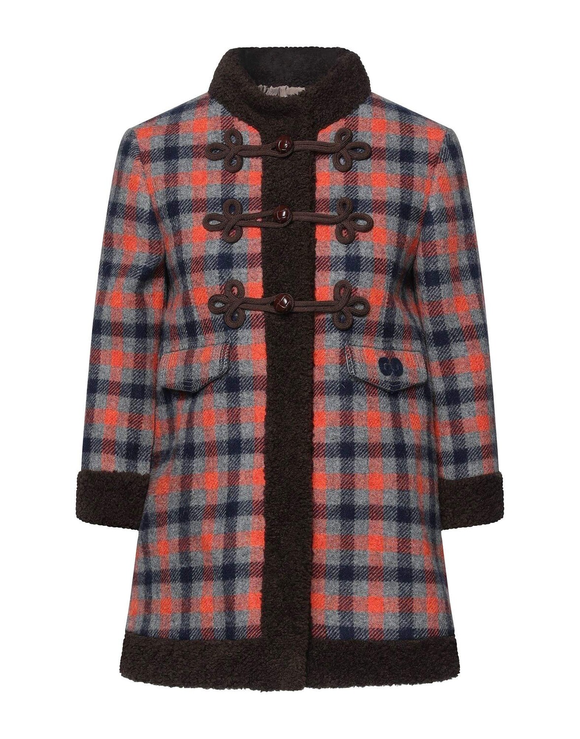 

Пальто Gucci, серый/красный