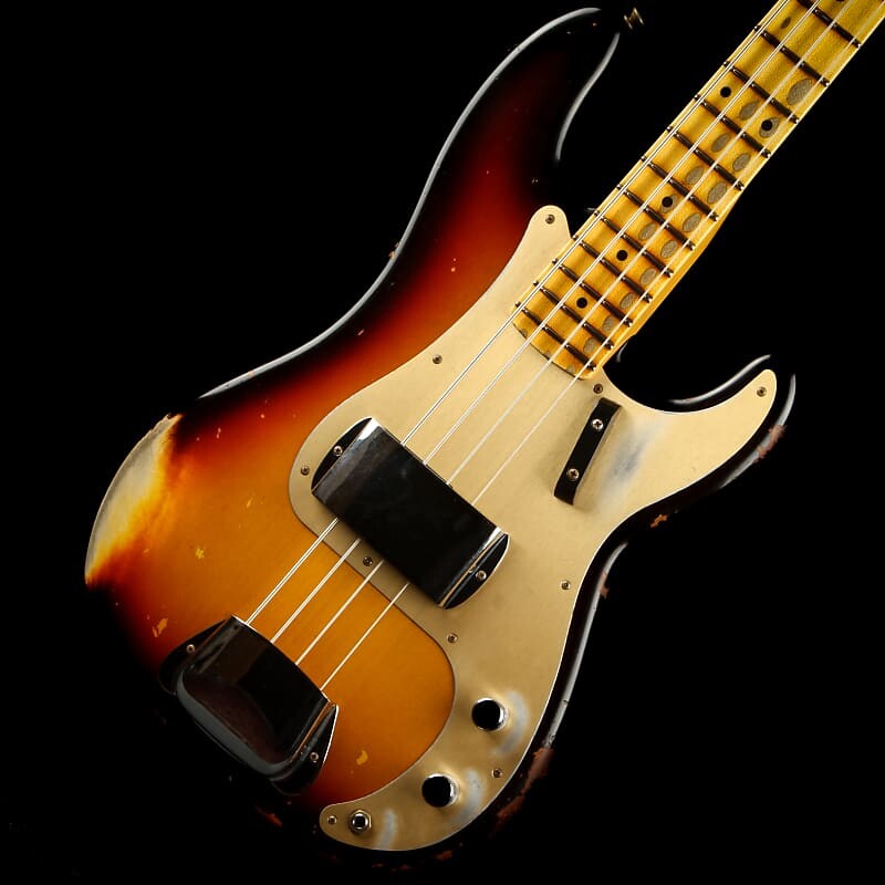 

Fender Custom Shop 1958 Precision Bass Heavy Relic — 3 цвета Sunburst Custom Shop 1958 Precision Bass Heavy Relic - 3-Color Sunburst