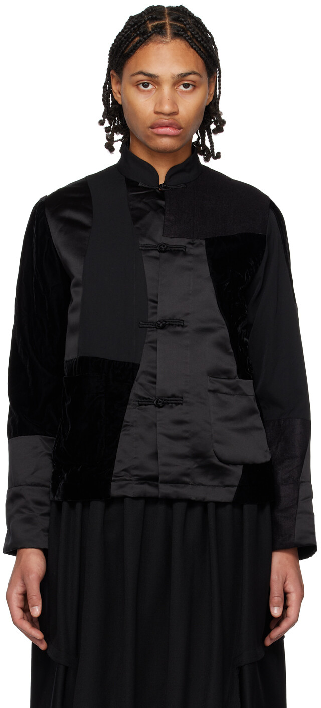 

Черная куртка в стиле пэчворк Black Comme des Garçons