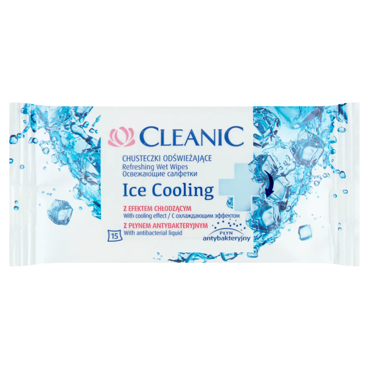 

Cleanic Ice Cooling освежающие салфетки, 15 шт/уп.