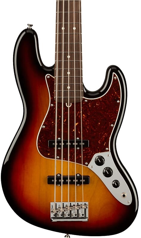 

Fender American Professional II Jazz Bass V RW 3-Color Sunburst с футляром