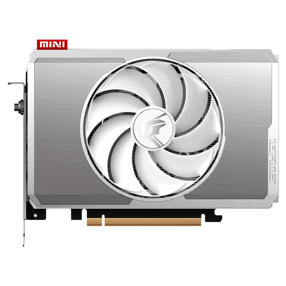 Видеокарта Colorful iGame GeForce RTX 4060 Ti Mini OC 8 Гб, серебристый видеокарта colorful igame geforce rtx 4070 ultra w oc v2 v 12гб белый