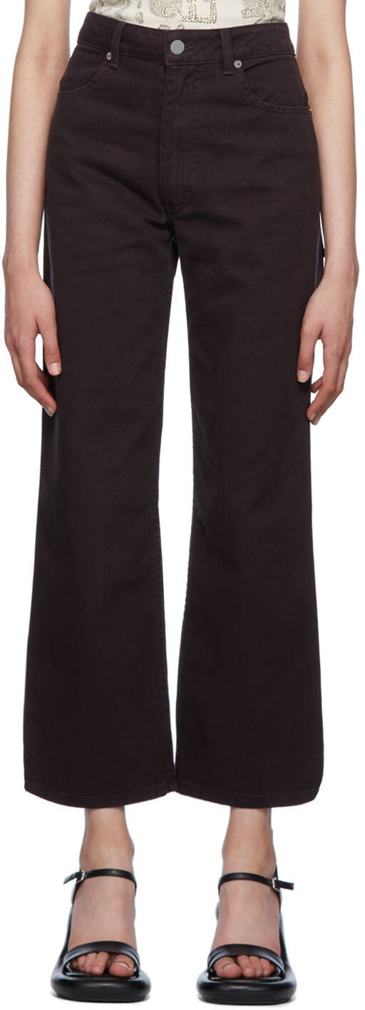 

Широкие джинсы SSENSE Exclusive Grey Eckhaus Latta