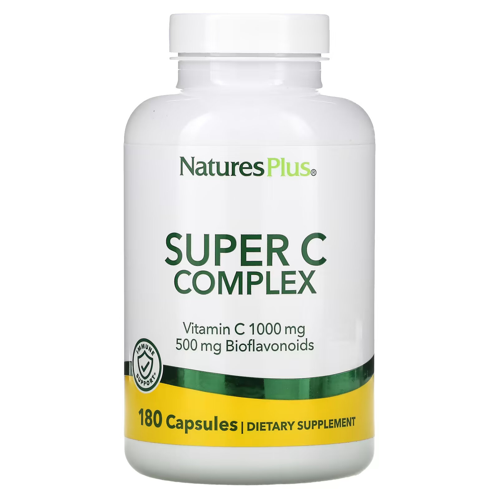 NaturesPlus, Суперкомлекс витаминов С, 180 растительных капсул naturesplus суперкомлекс витаминов с 180 растительных капсул