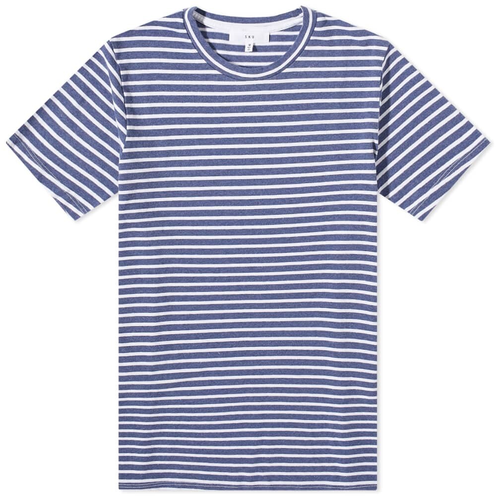 

Футболка Save Khaki Organic Hemp Stripe Crew Tee, Серый
