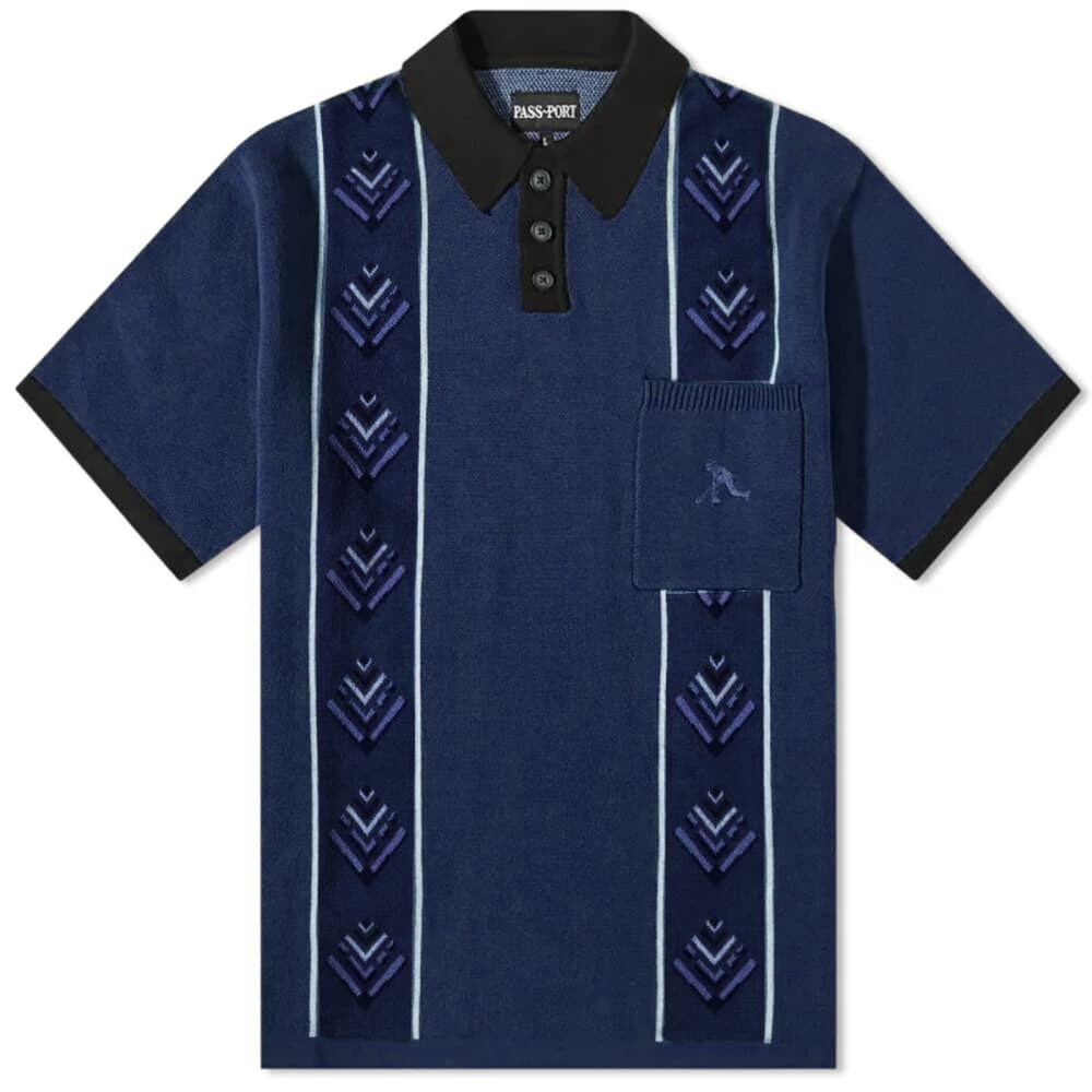 

Футболка Pass~Port Haven Knitted Polo, Синий